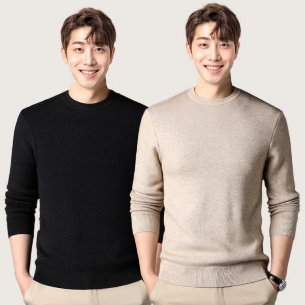 긴팔 니트 티셔츠 봄 가을 겨울 라운드 스판 이너 스웨터