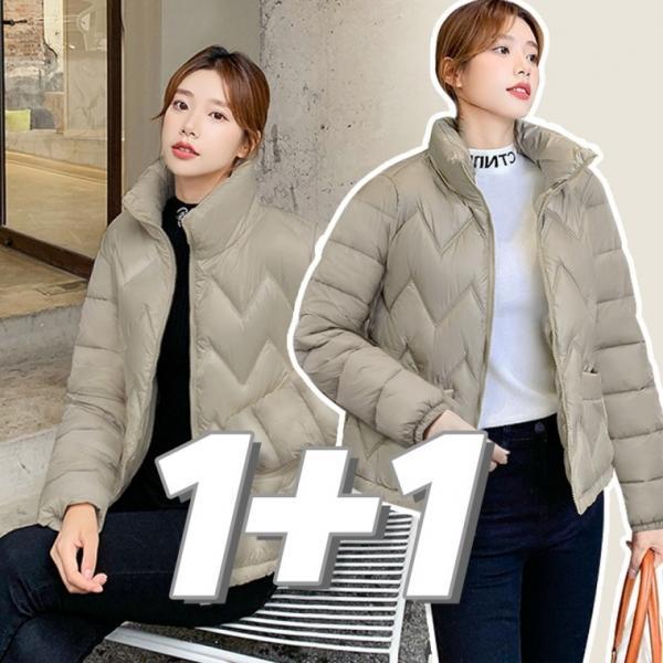 1+1 경량 보온 점퍼 겨울 회사 사무실 누빔 패딩 점퍼
