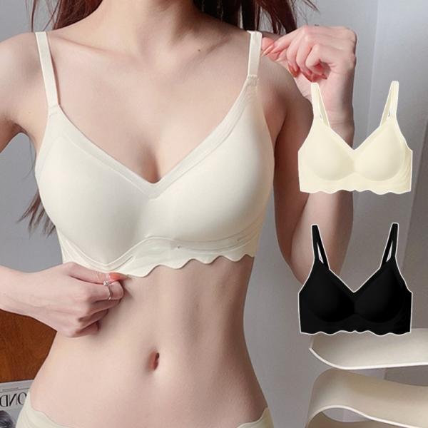 노와이어 뽕브라 풀컵 가슴처짐 심리스 브래지어 2컬러