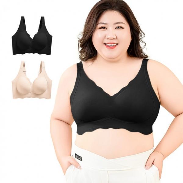 심리스 큰컵 브라렛 편한 빅사이즈 노와이어 브라 2컬러