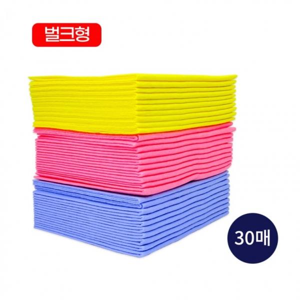 국산 고급칼라행주 30P(벌크형) 부직포행주 판촉용 홍보용 국산행주