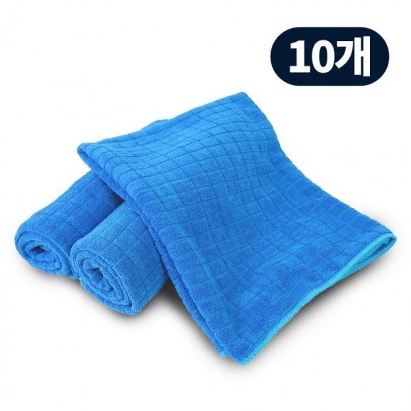 극세사 바둑걸레 (대) 50x60cm-10개 손걸레 청소걸레 다용도걸레 세차 만능요술걸레 세차타올