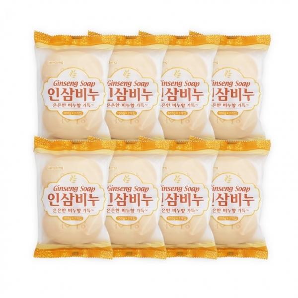 감동 인삼비누(100g 2개입)-8개 세수비누 미용비누 화장비누 목욕비누