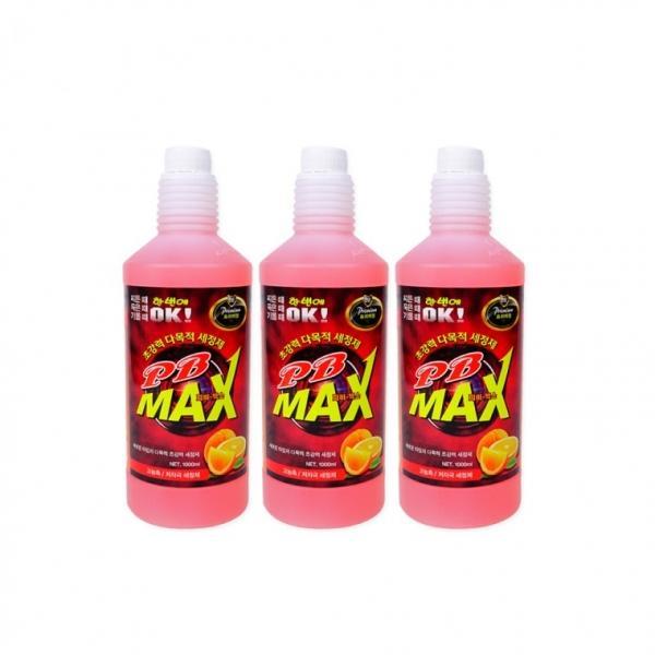 피비맥스 다목적세정제(1000ml 리필) 주황색 1159-3개 찌든때제거 초강력세정 기름때제거