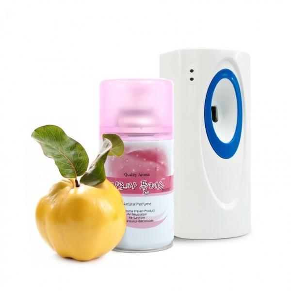 Kimspp 프리미엄 아로마플러스 방향제 250ml(모과향)+자동분사기+건전지 실내공간 화장실방향제