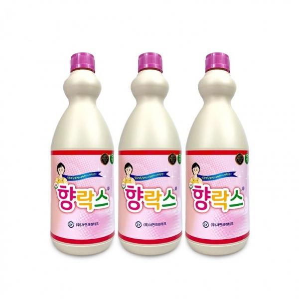 서연 향락스(1L)-3개 살균 표백제 배수관 화장실청소 곰팡이 섬유얼룩제거