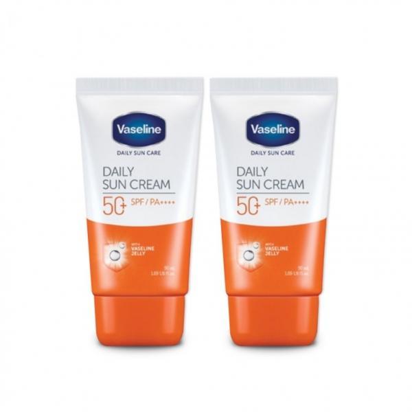 바세린(데일리)선크림 50ml-2개 선크림 데일리선크림 자외선차단제 선블록 SPF50+ PA+