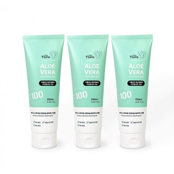 더플로라 알로에베라 수딩젤(튜브형) 250ml-3개 보습 진정 수분크림