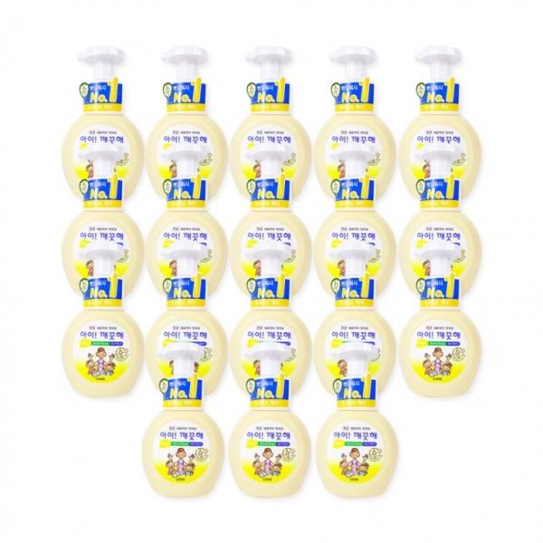 아이깨끗해(용기 250ml) 파우더향-18개 유아핸드워시 핸드워시 거품비누 손세정제
