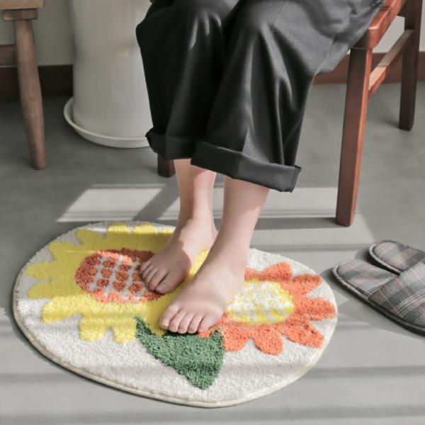 인테리어 듀오플라워 해바라기 발매트