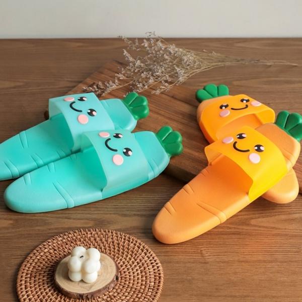 푹신한 일상 사무실 캐럿 슬리퍼