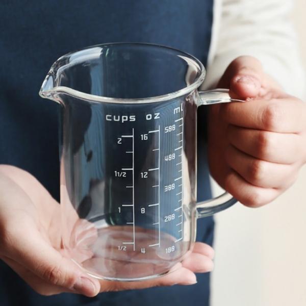 오븐 베이킹 크 내열유리 계량컵 2size