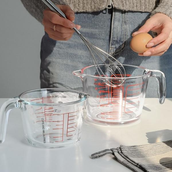 베이킹 계량컵 500ml 1000ml 라면계량컵 눈금 비커