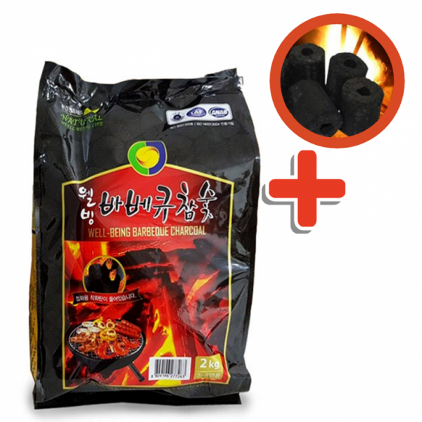 오래타는 캠핑 바베큐 착화탄 참숯 2kg