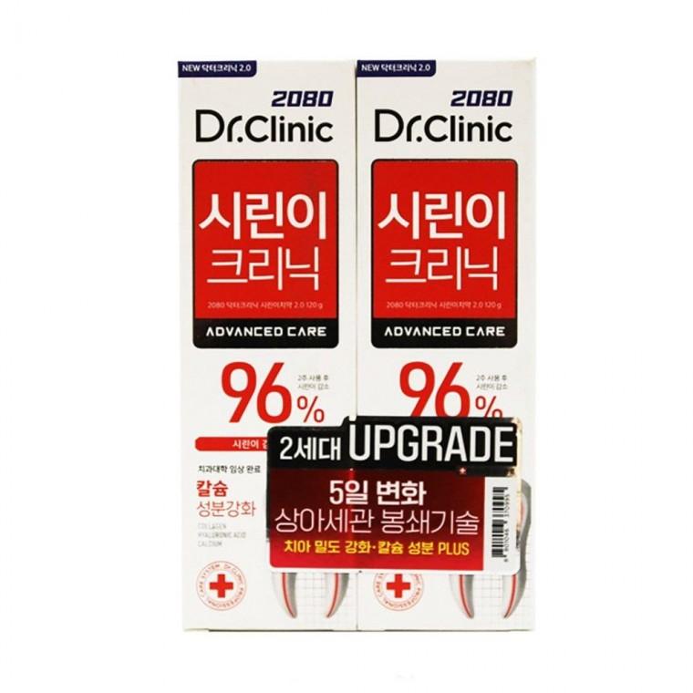 닥터 크리닉 칼슘 성분 시린이 치약 2개입 생활 용품 잡화 욕실 잇몸 치은염 어른