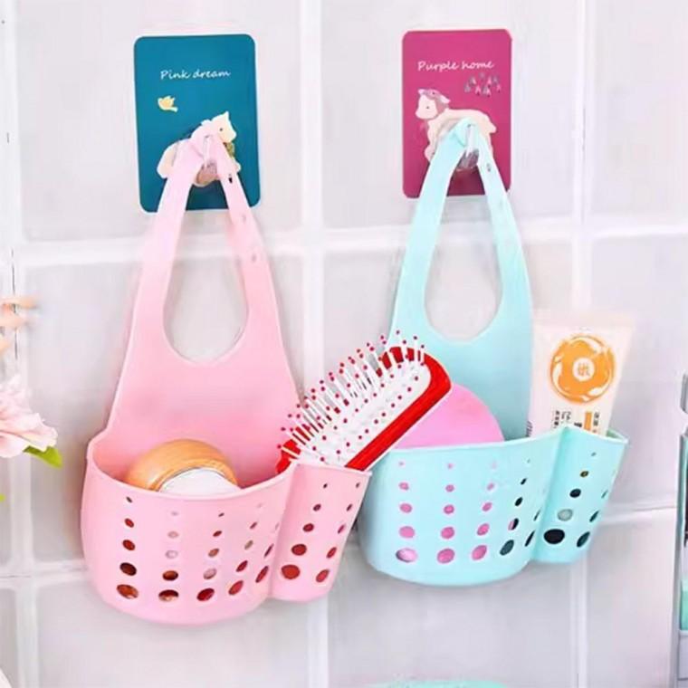 욕실 주방용 샤워 바구니 생활 용품 정리함 싱크대 수납 바스켓 스토리지 싱크대걸이