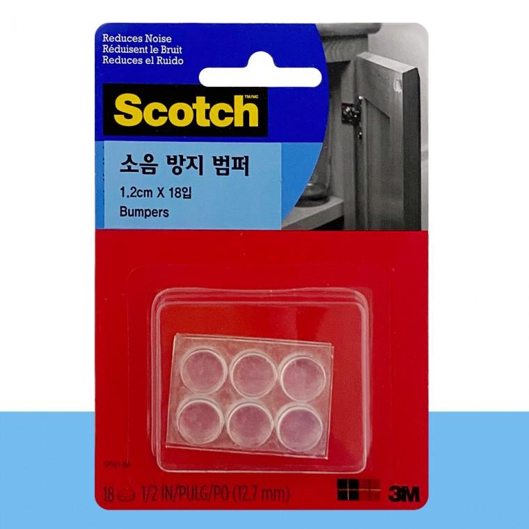 3M 소음방지 범퍼(18입)1.2cm 싱크대 선반 서랍 욕실발판 충격흡수