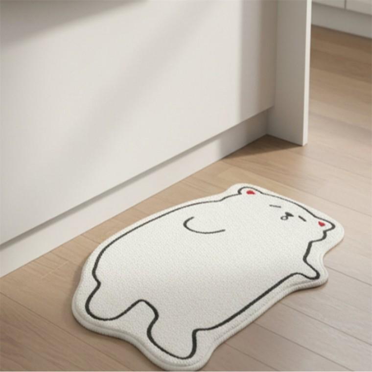 캐릭터 주방 침대밑 발 매트 러그 40x60cm 욕실앞매트 귀여운러그 아기방러그