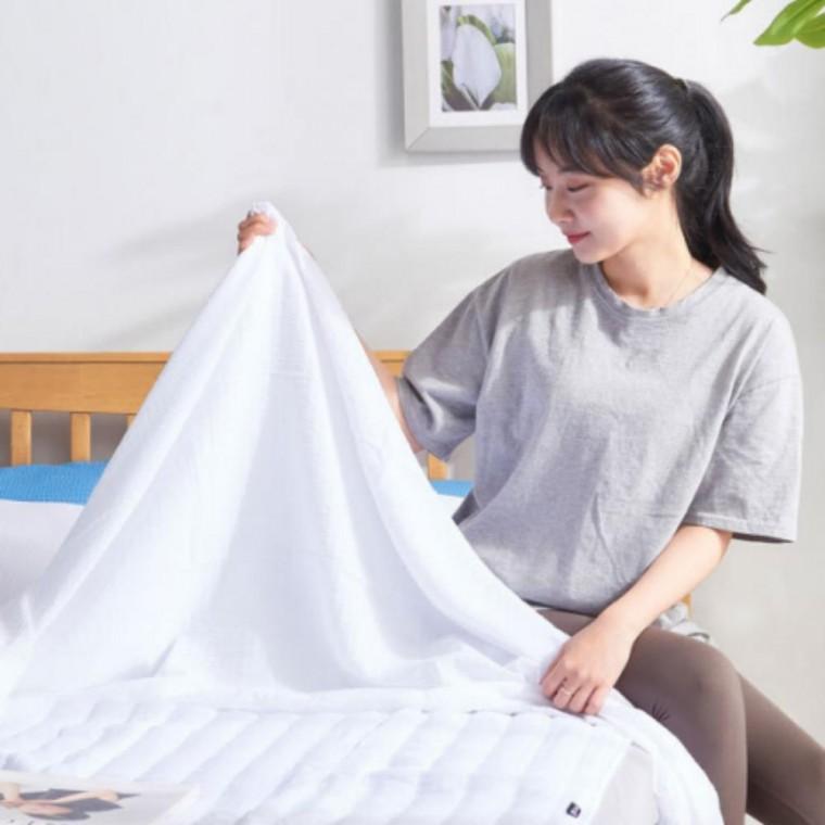 여름 냉감 이불 패드 세트 차렵 홑이불 인견 시원한 침구 단품 SS 화이트 여름이불 냉감이불패드세트 매트