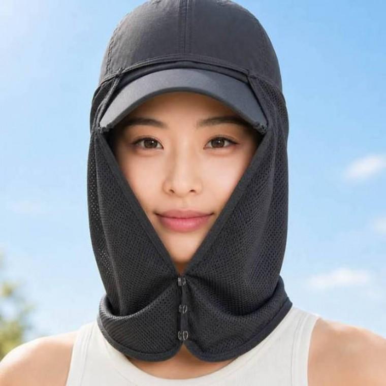 햇빛차단 모자 탈부착 썸머 여름 데일리 넥커버