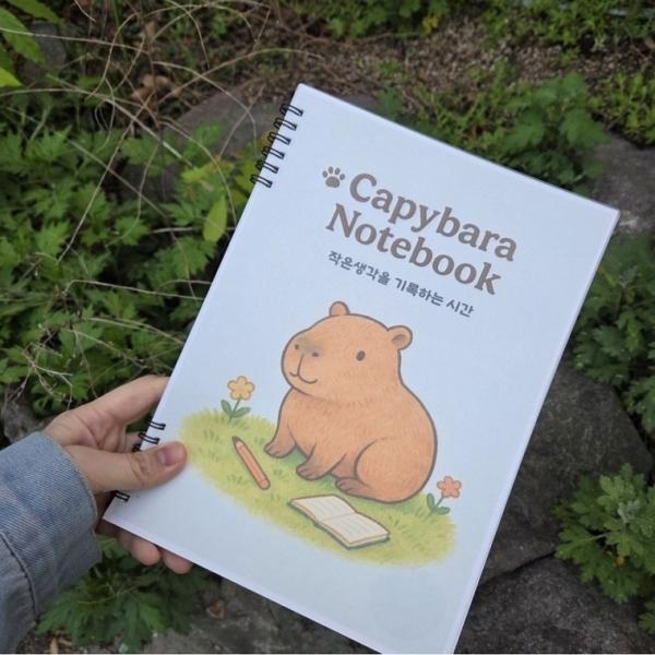 한국산 B5 사이즈 150p 무지 노트 카피바라