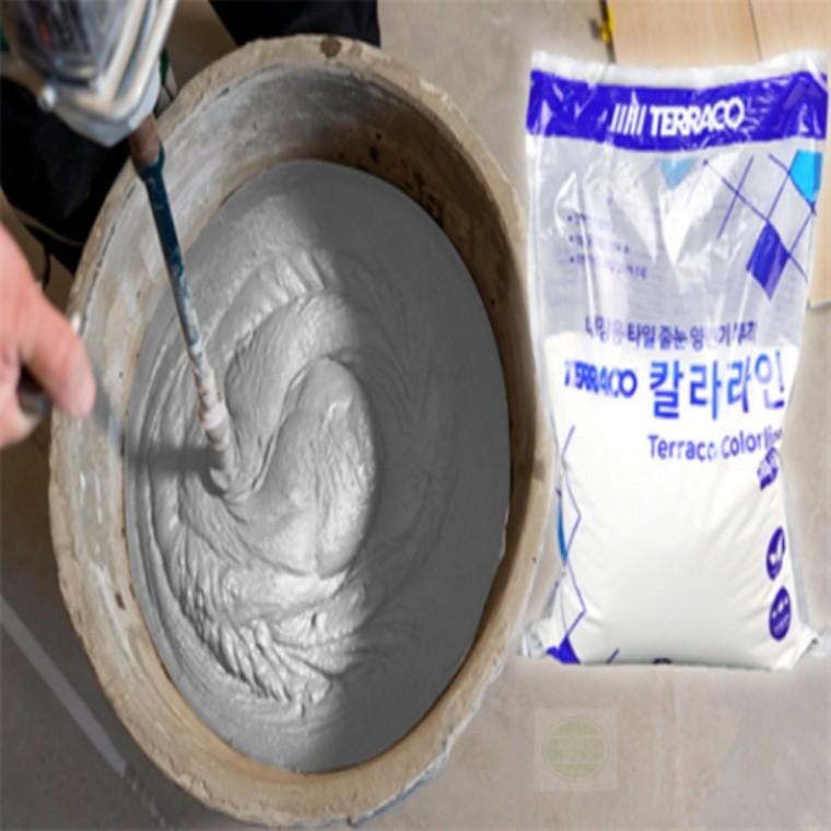 칼라 라인 백색 아파트줄눈시공 욕실줄눈시공