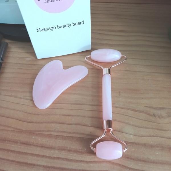 크리스탈 롤러 리프팅 얼굴 관리 마사지와 바디 괄사