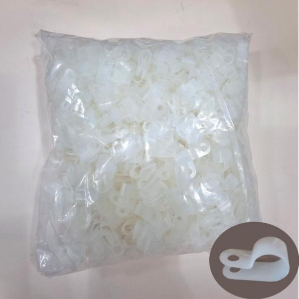 PVC 새들 전선 케이블 정리 클립 클램프 4N 1000개