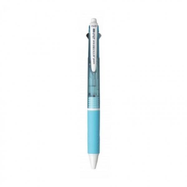 유니 제트스트림 2&1 2색 볼펜 샤프 0.7mm 라이트블루 1팩 10개입 업무용