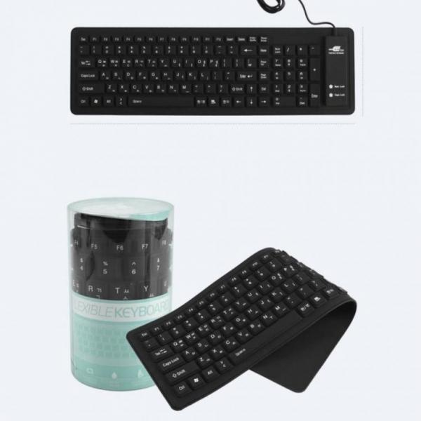 방수 실리콘 롤 키보드 방수 저소음 USB 휴대용