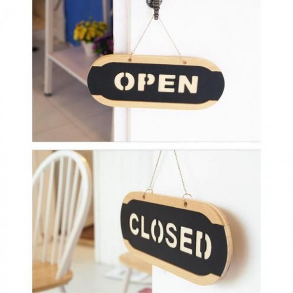영업시간 팻말 오픈 클로즈 안내판 OPEN CLOSED
