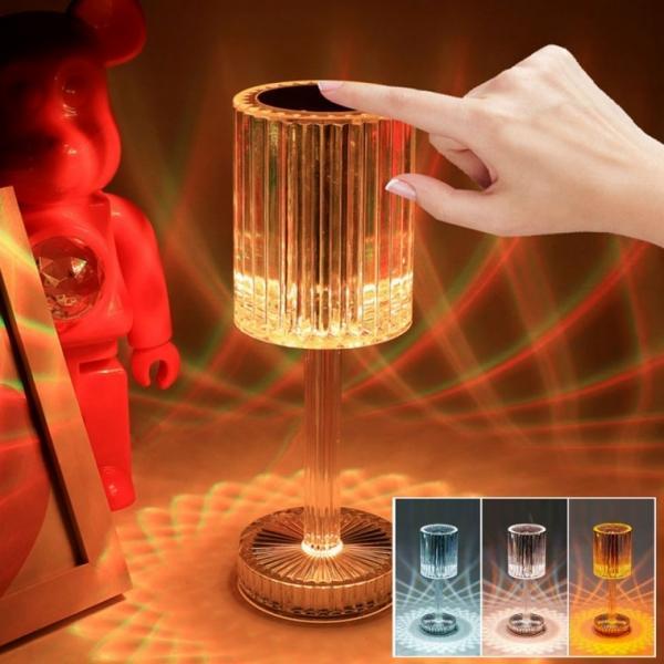 KC인증 배터리 스텔라 무선 크리스탈 LED 조명 램프 인테리어 무드등  캠핑등 사무실 침실 캠핑