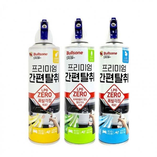 불스원 프리미엄 간편탈취 스프레이 에어컨 히터 냄새제거 악취제거 탈취제 살라딘
