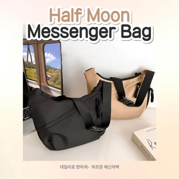 [BBT4] 하프문 메신저백 천숄더백 캔버스백 직장인 손가방