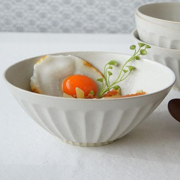 라면 국수 담기 좋은 화이트 로터스 우동기 4P세트