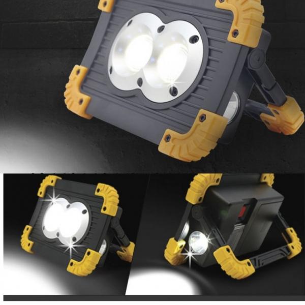 써치 라이트 802 랜턴 LED 2구 후레쉬 휴대용 밧데리 18650 충전지 겸용
