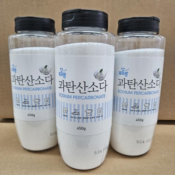 포프랑 과탄산소다 분말형 450g  12개 투명용기형  다목적 세정제