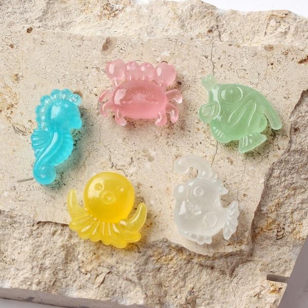 샤이닝 바다생물 야광자갈 100p세트(컬러믹스) 어항돌