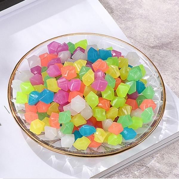 샤이닝 다각형 조약돌 야광자갈 450p세트(컬러믹스)