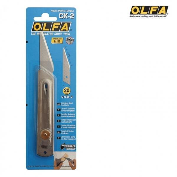 OLFA 목공용 커터칼 CK-2 수공예 칼날 접목도 조각칼