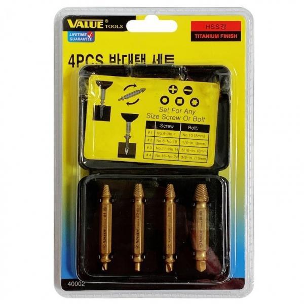 VALUE 4pcs 반대탭세트(40002) 볼트리무버 볼트제거