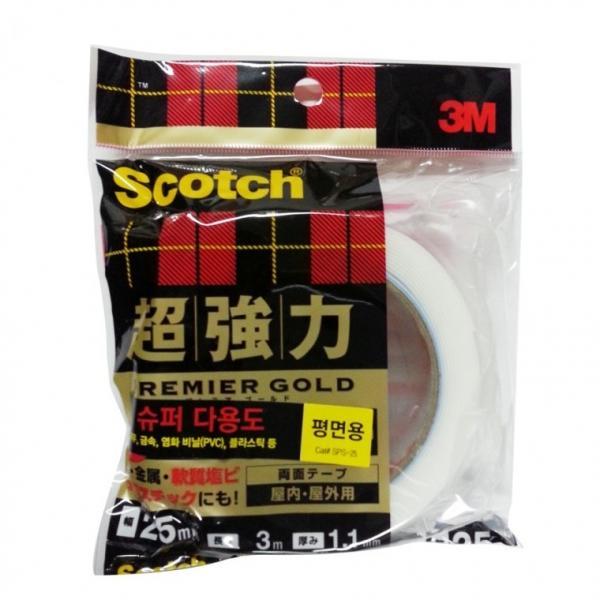 3M 스카치 초강력 양면테이프(다용도평면용25x3m)SPS-25