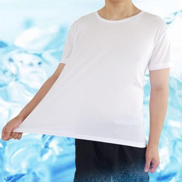 시원한 여름 남자 쿨티셔츠 쿨링 아이스 반팔티 반팔티셔츠 냉감티 남자반팔티 아이스티셔츠 쿨론티셔츠