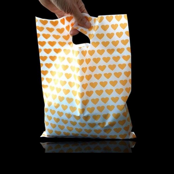 러브 하트 PE 쇼핑 팬시봉투 30cmX40cm 50매 봉투 쇼핑 포장 가방 비닐 옷 봉지 백