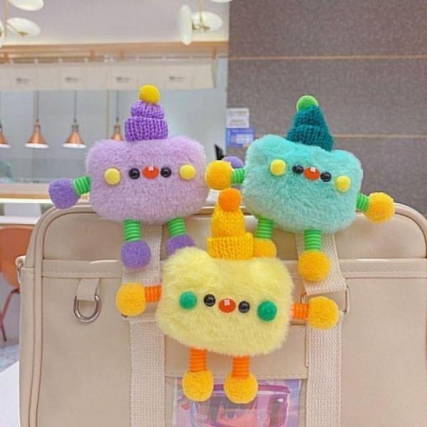 네모 키홀더 고리 수납 소품 뚝딱이 부자재 재료 가방 자동차 인형