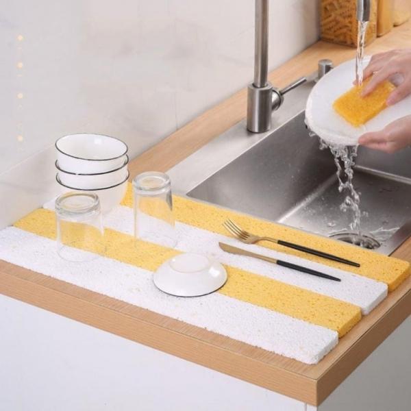 물흡수 스펀지 수세미 100cm 주방 씽크대 흡수매트 용품 100cm 흡수 스펀지 세수대 부드러운