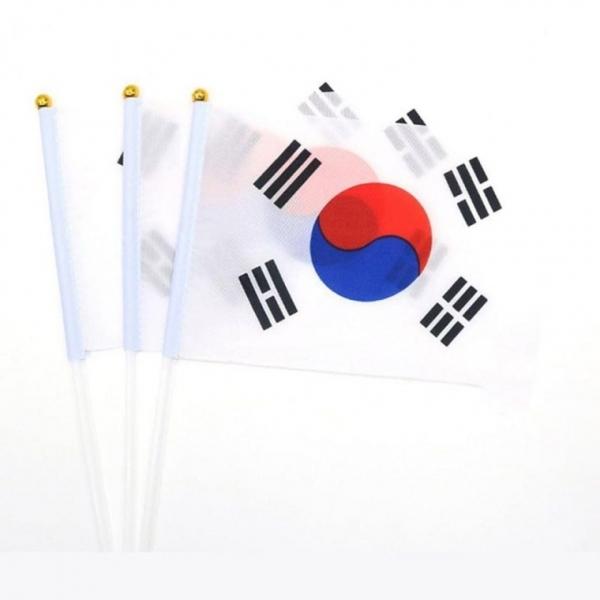 행사용 미니 태극기 100P 응원용 깃발 기념 장식 중형 깃발 응원 축구경기 손국기 도구 기념장식 미니