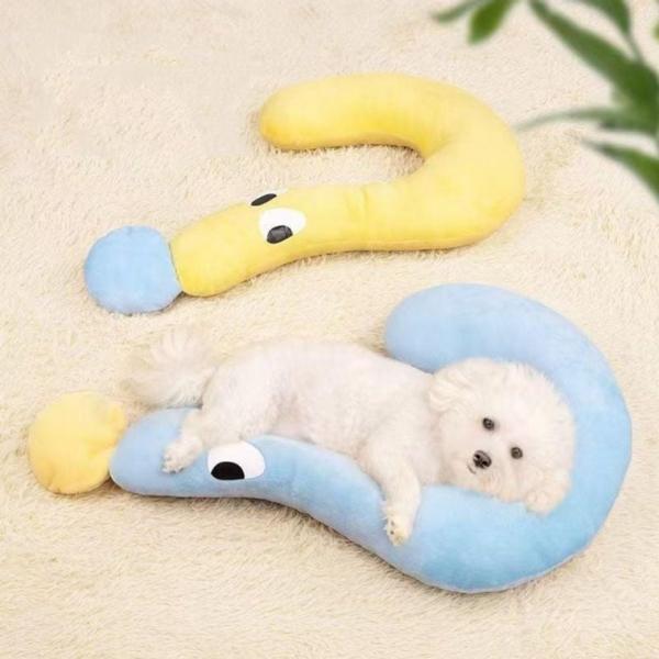 강아지 고양이 베개 사계절 장난감 애견 방석 소형 용품 강아지 담요 방석 목 애견 사계절 매트 장난감