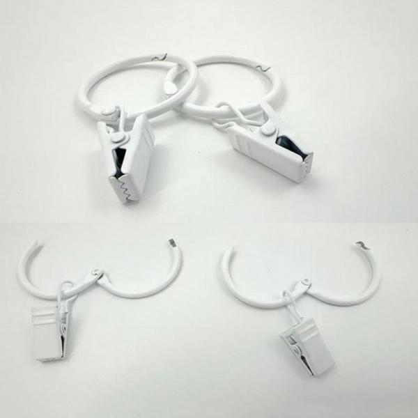 오픈형 커튼 집게링 내경 32mm 20pcs 링 고리 부자재 집게 압축봉링 개페형 20pcs 다용도 링