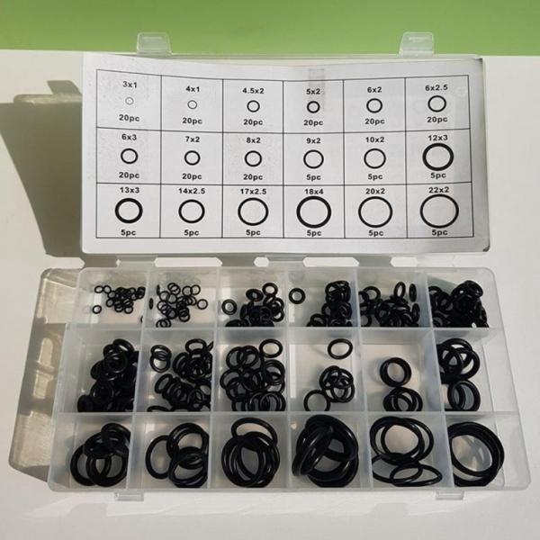 고무링 오링 225PCS 수리키트 박링 오링플러 세트 규격 파킹 고무 오일씰 오링 방수 와셔 실링 씰링